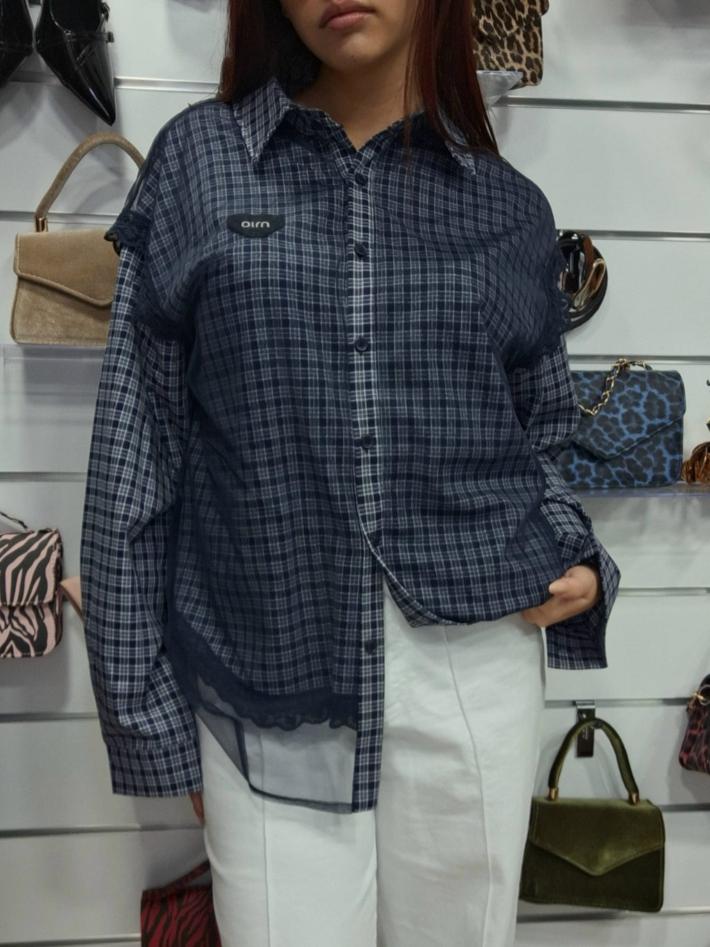 Camicia Veil Grid
